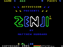 Zenji title screen for Colecovision